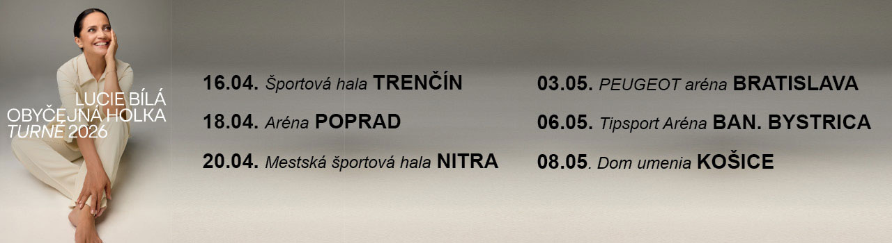 Lucie Bílá Slovensko koncerty 2026