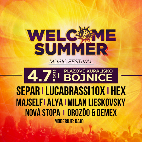 WELCOME SUMMER FEST BOJNICE, Plážové kúpalisko Bojnice